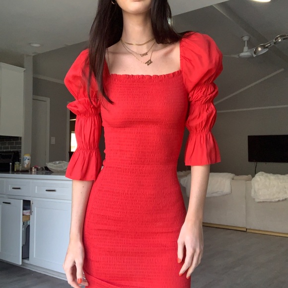 nordstrom red dress - Picture 2 of 5